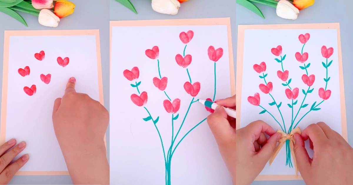 fingerprint-flower-painting