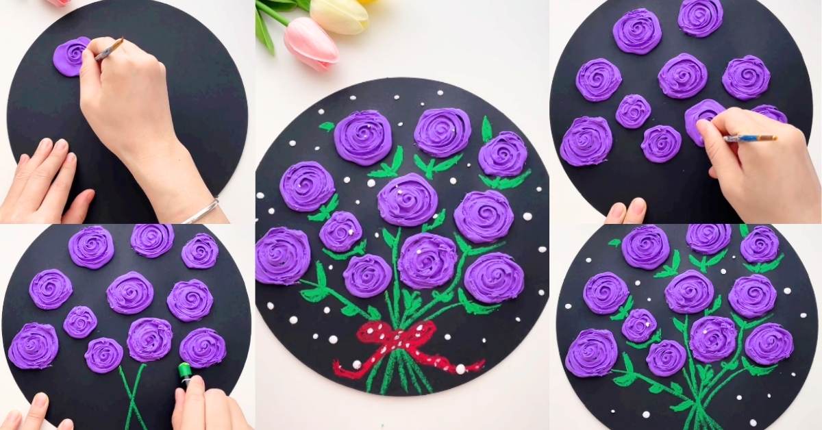 playdoh-swirl-flower-craft-on-paper